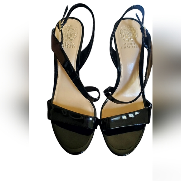 Vince Camuto strappy sandals patent material size 10 - Picture 2 of 8